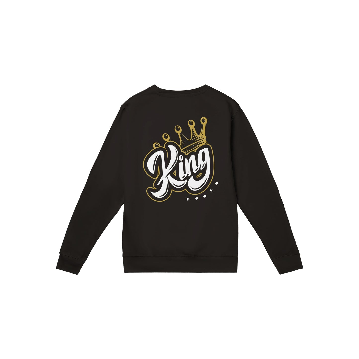 "King & Queen Edition" Premium Unisex Pullover mit Rundhalsausschnitt