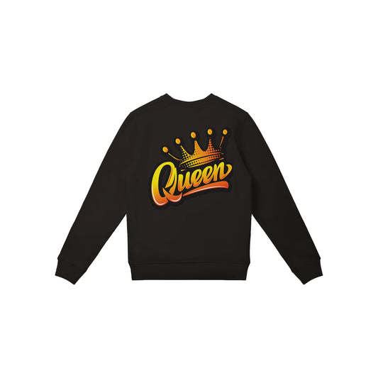 "King & Queen Edition" Bio Unisex-Pullover mit Rundhalsausschnitt