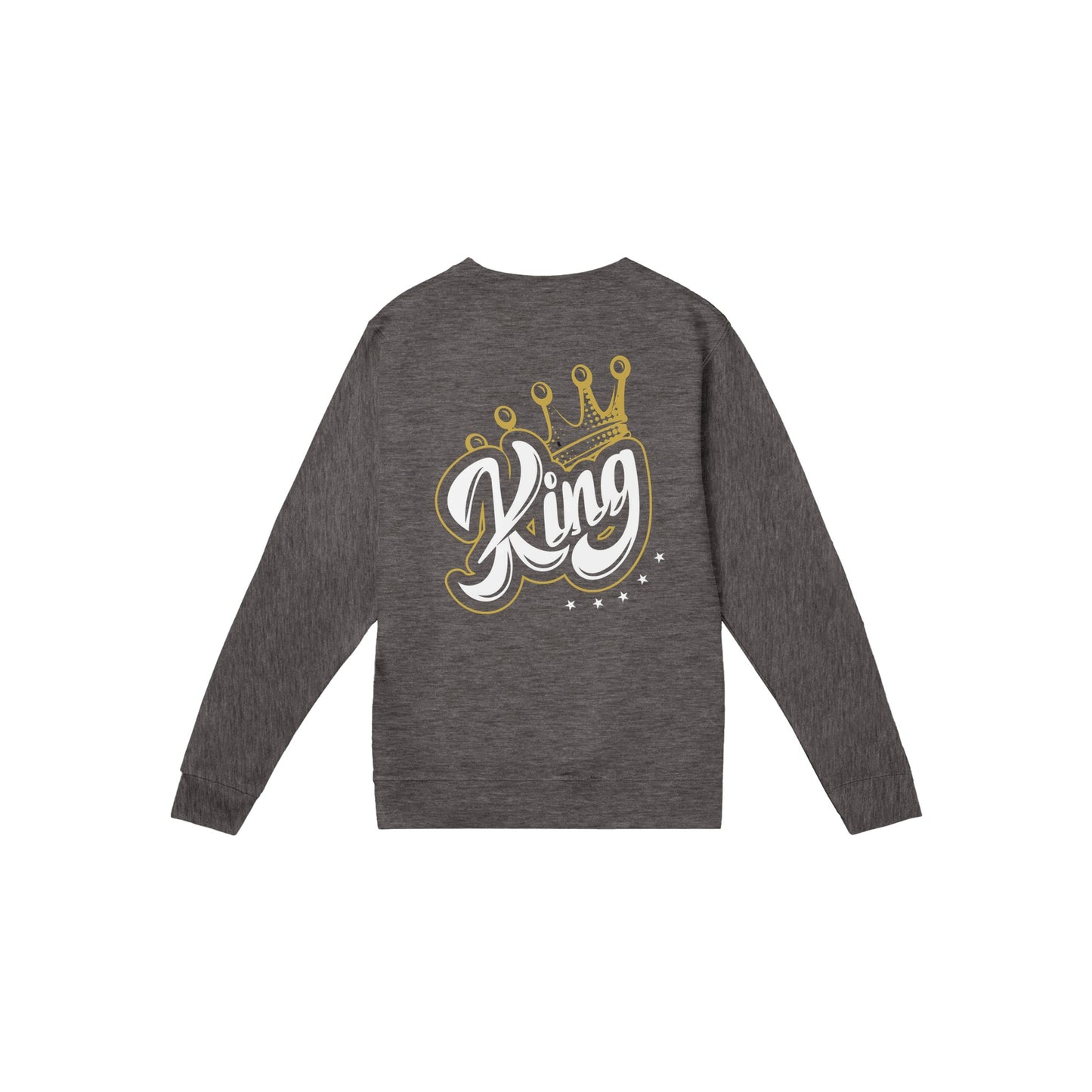 "King & Queen Edition" Premium Unisex Pullover mit Rundhalsausschnitt